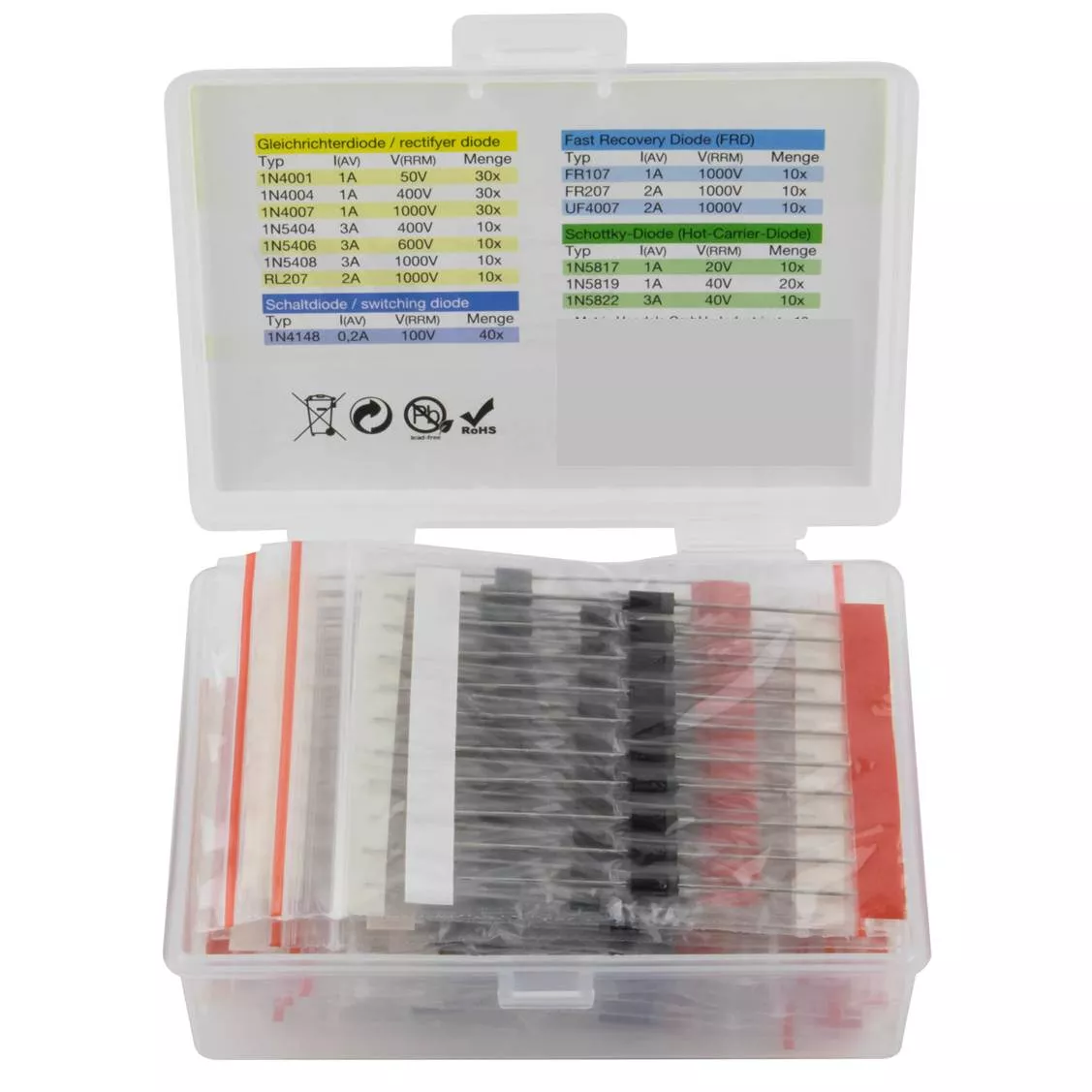 KIT 240 Diodos surtidos