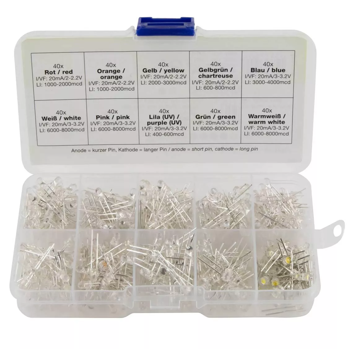 KIT 400 Leds de 3mm Colores