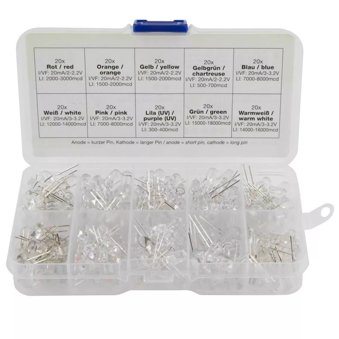 KIT 200 Leds de 5mm Colores