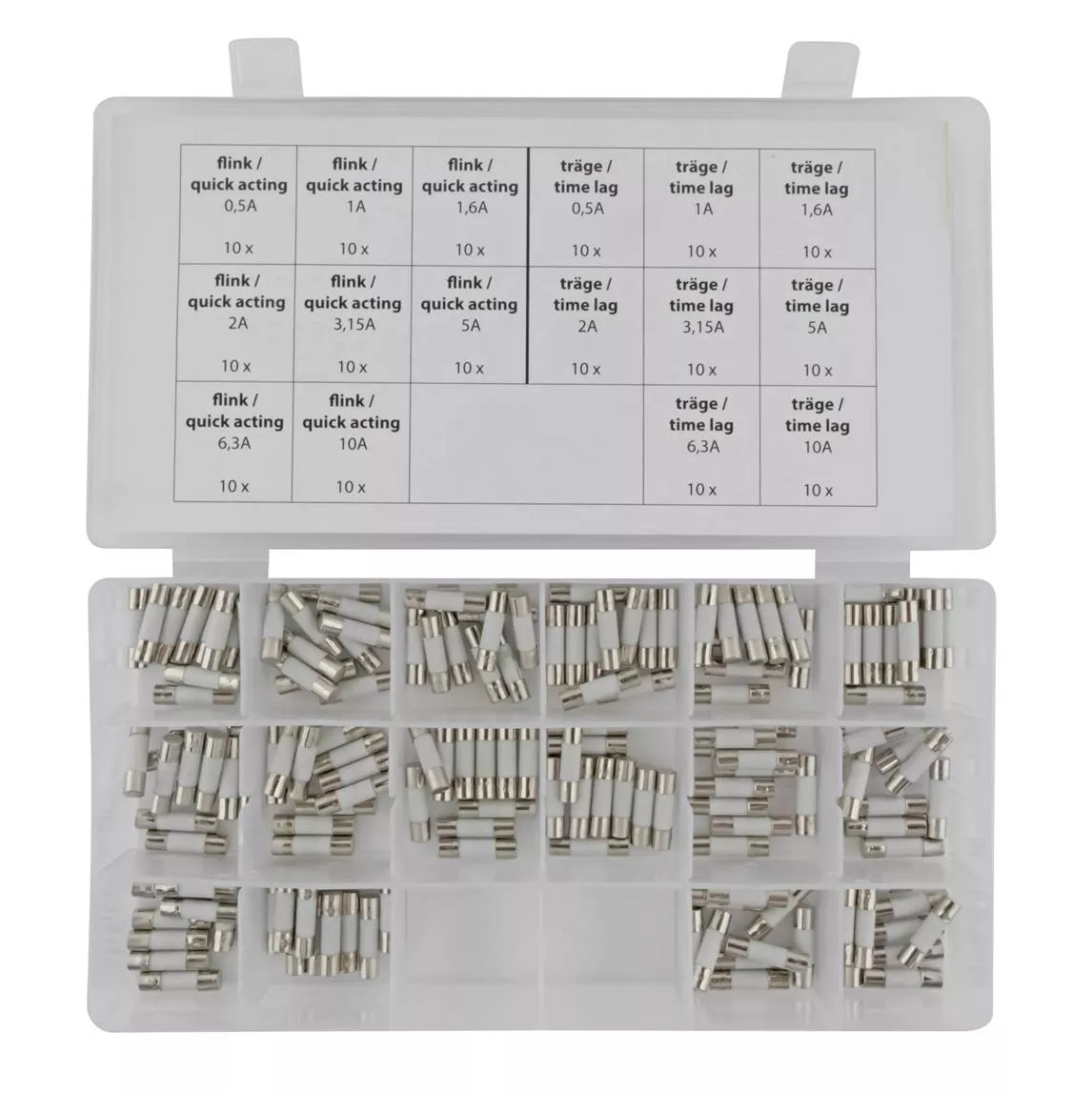KIT 160 Fusibles surtidos de 5x20 Ceramicos