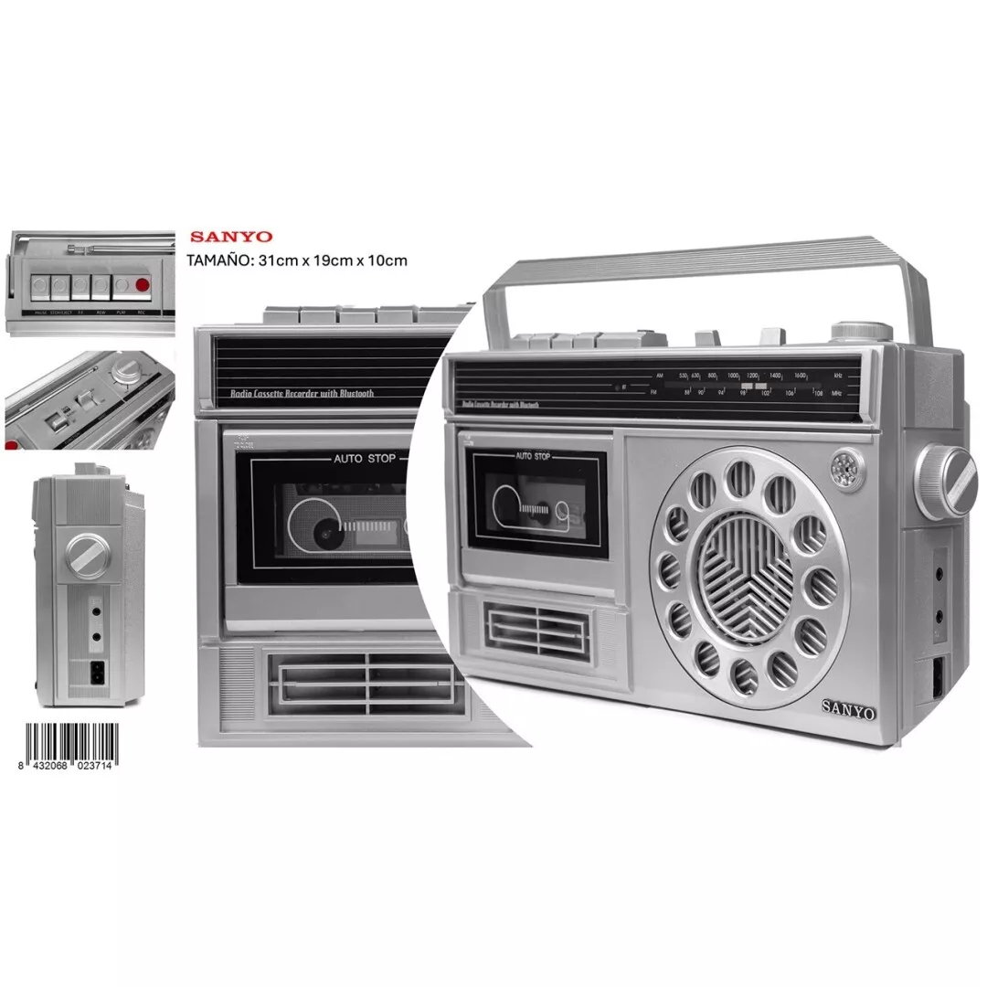 Radio Cassette Sanyo KS126 Con Bluetooth