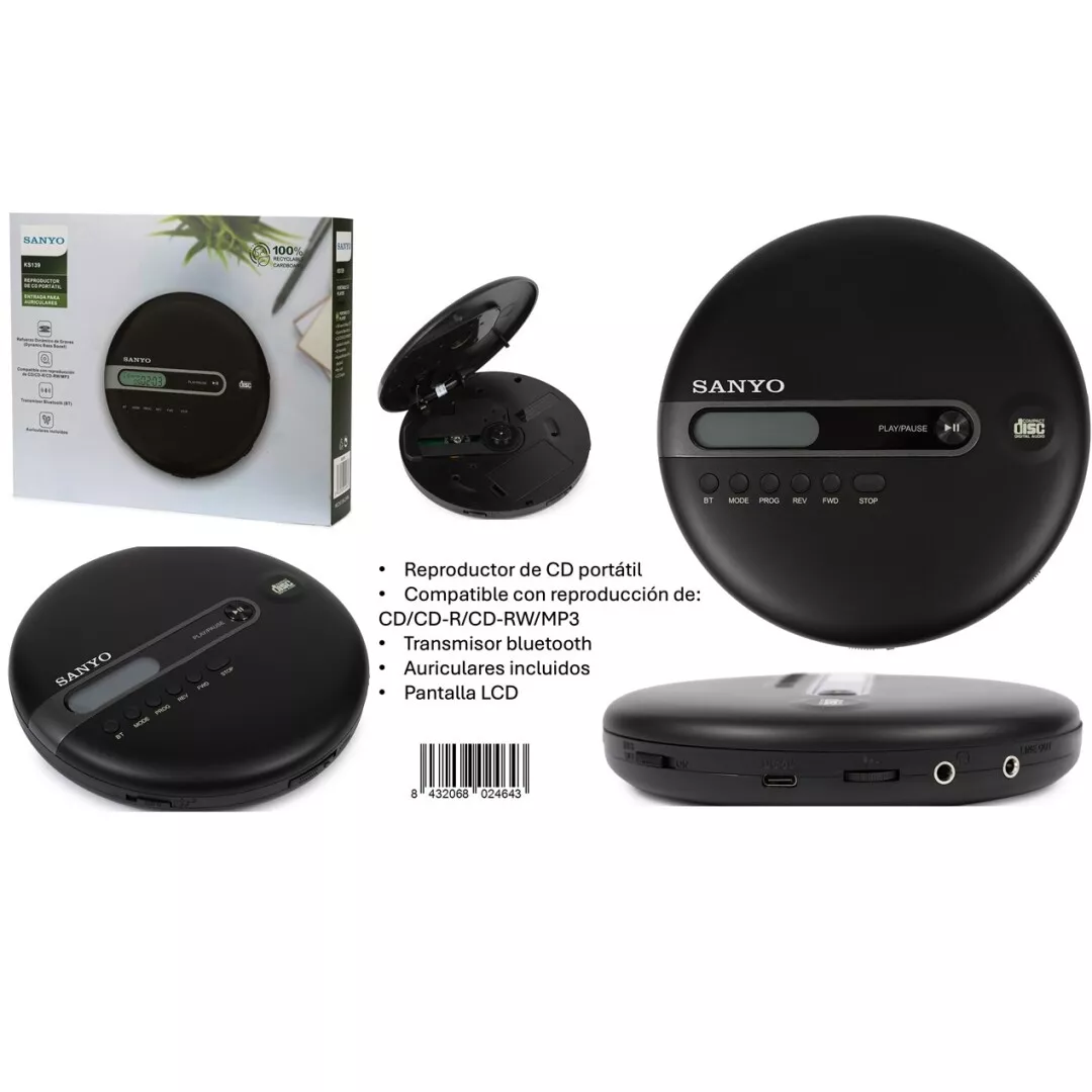 Discman Sanyo KS139 Con Bluetooth