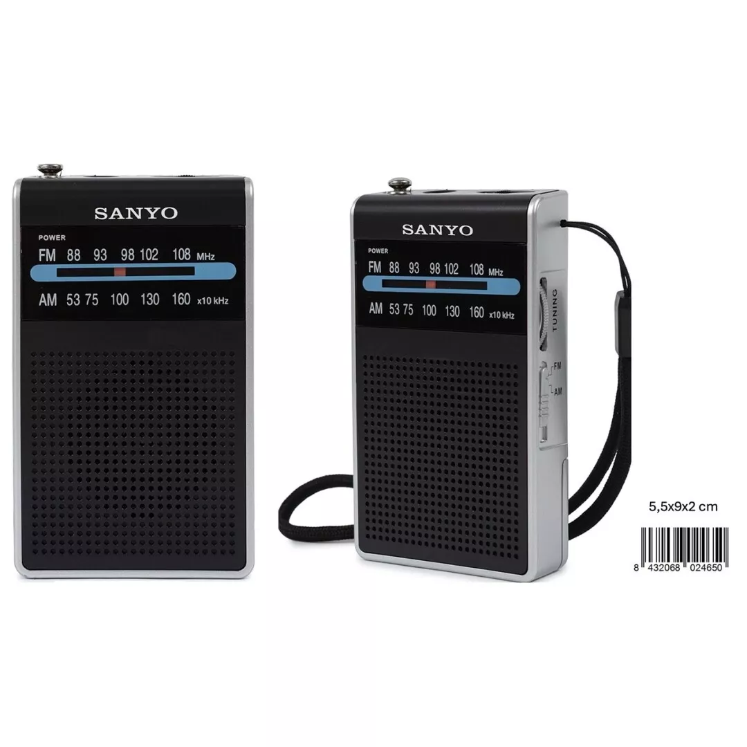 Radio Transistor AM FM Sanyo KS140 Pilas