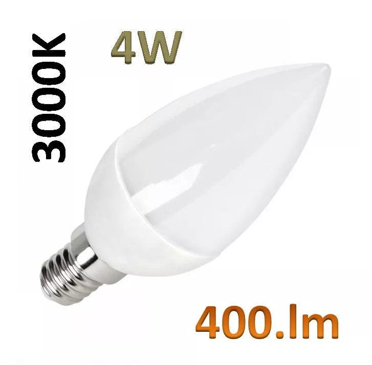 Bombilla LED E14 4W 3000K 400Lm