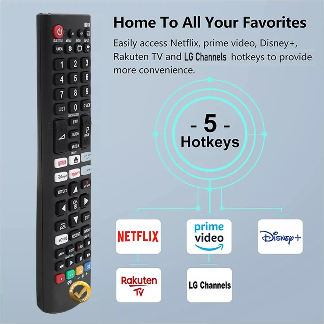 Mando Universal Jollyline Smart TV LG JL1718-2