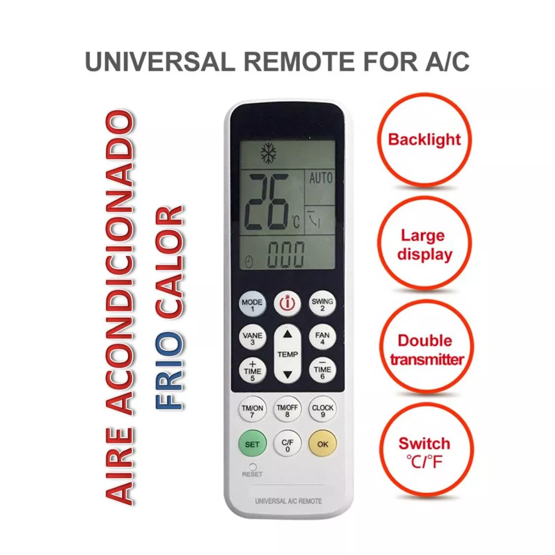 Mando Universal Aire Acondicionado MD2302