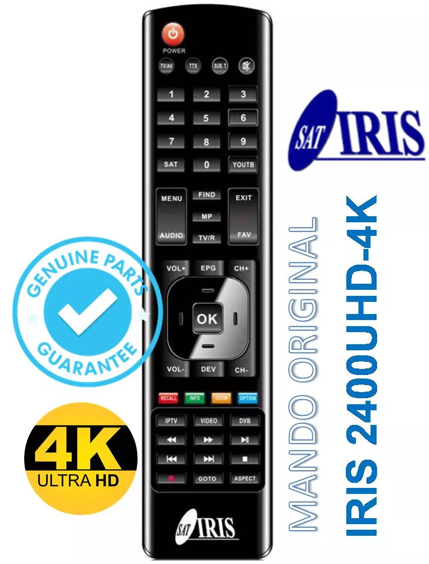 Mando Original IRIS 2400UHD-4K COMBO
