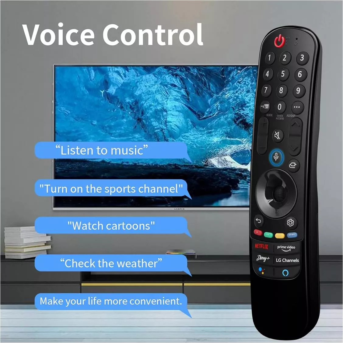 Mando Repuesto LG AN-MR21GA VOZ y Bluetooth AKB76036202