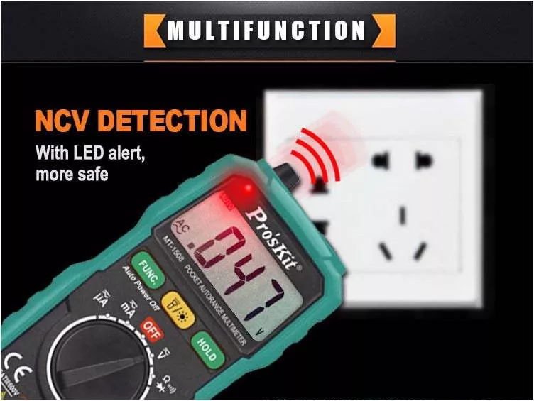 Multimetro digital automatico PROSKIT MT-1508
