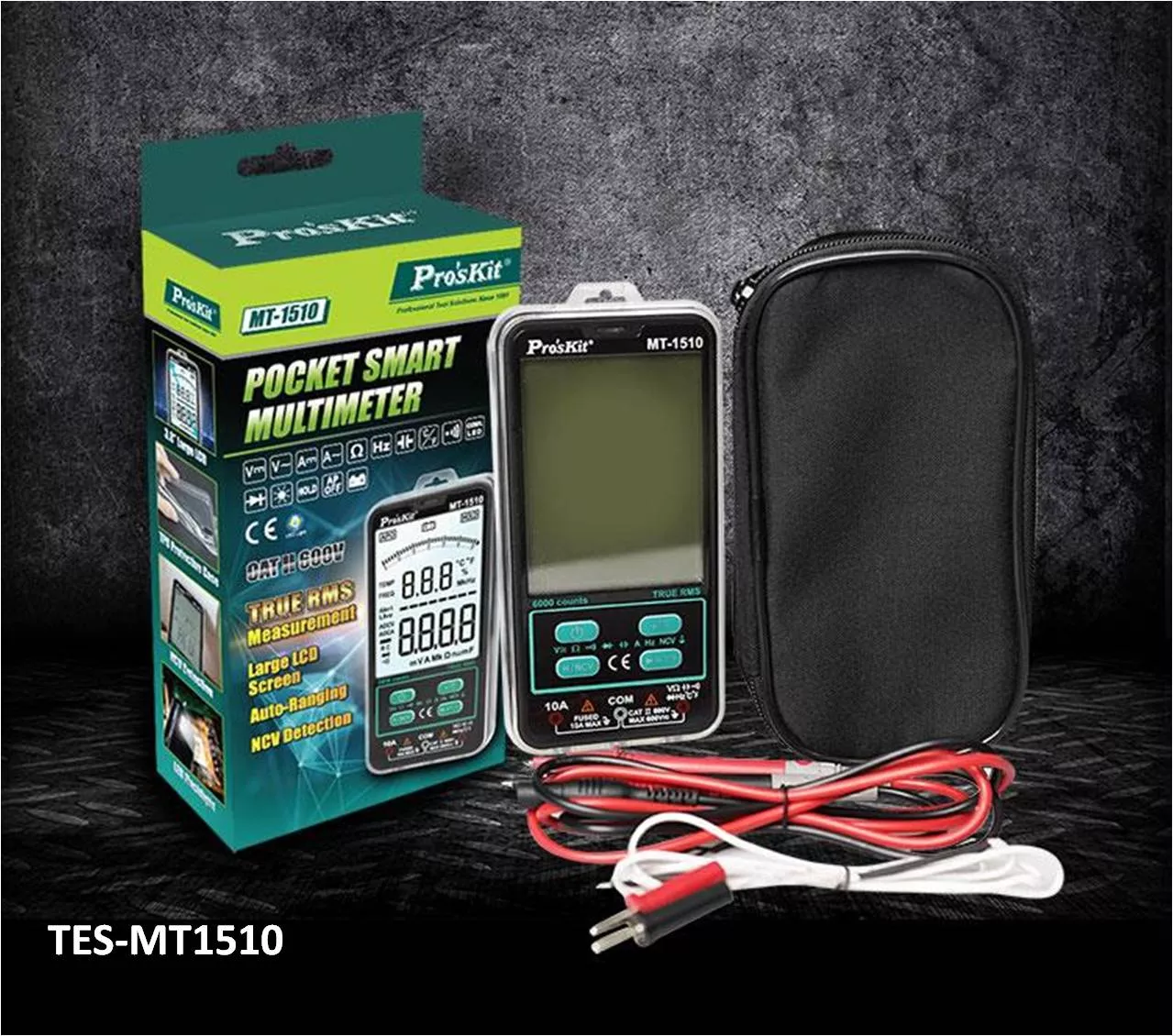 Multimetro digital TRUE RMS PROSKIT MT-1510