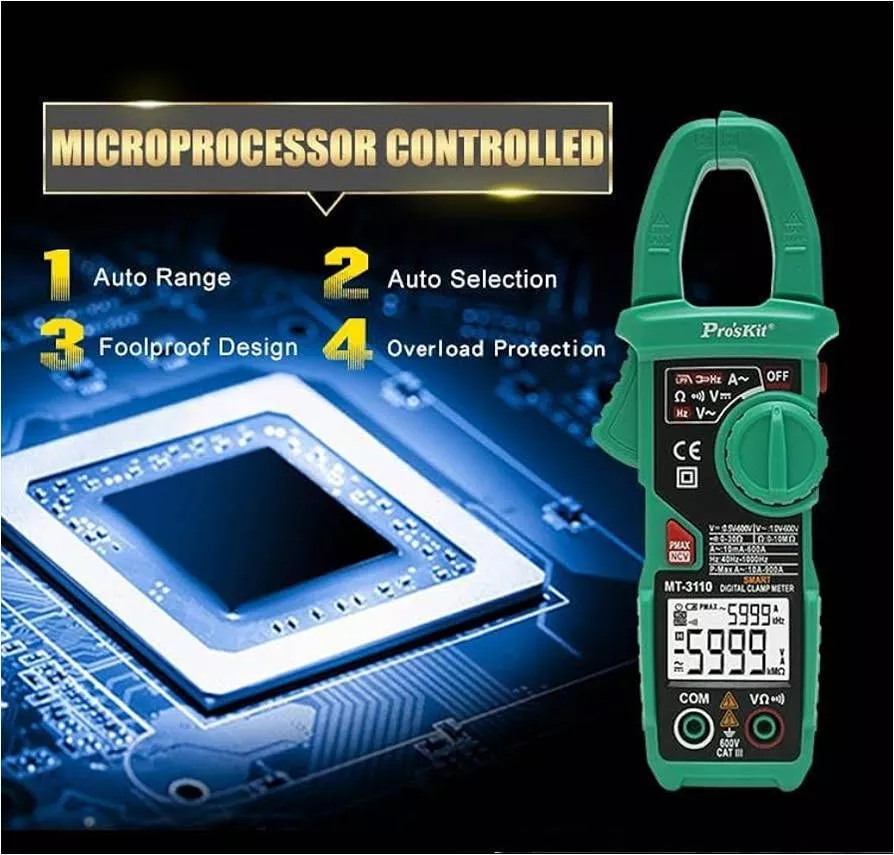 Pinza Amperimetra Multifuncion Proskit MT-3110