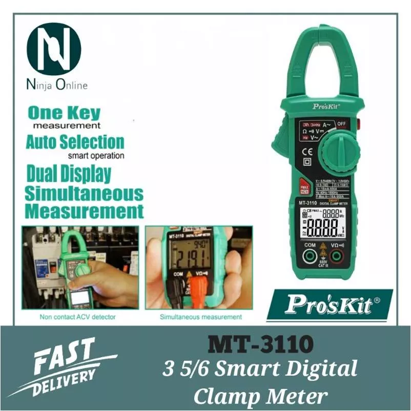Pinza Amperimetra Multifuncion Proskit MT-3110