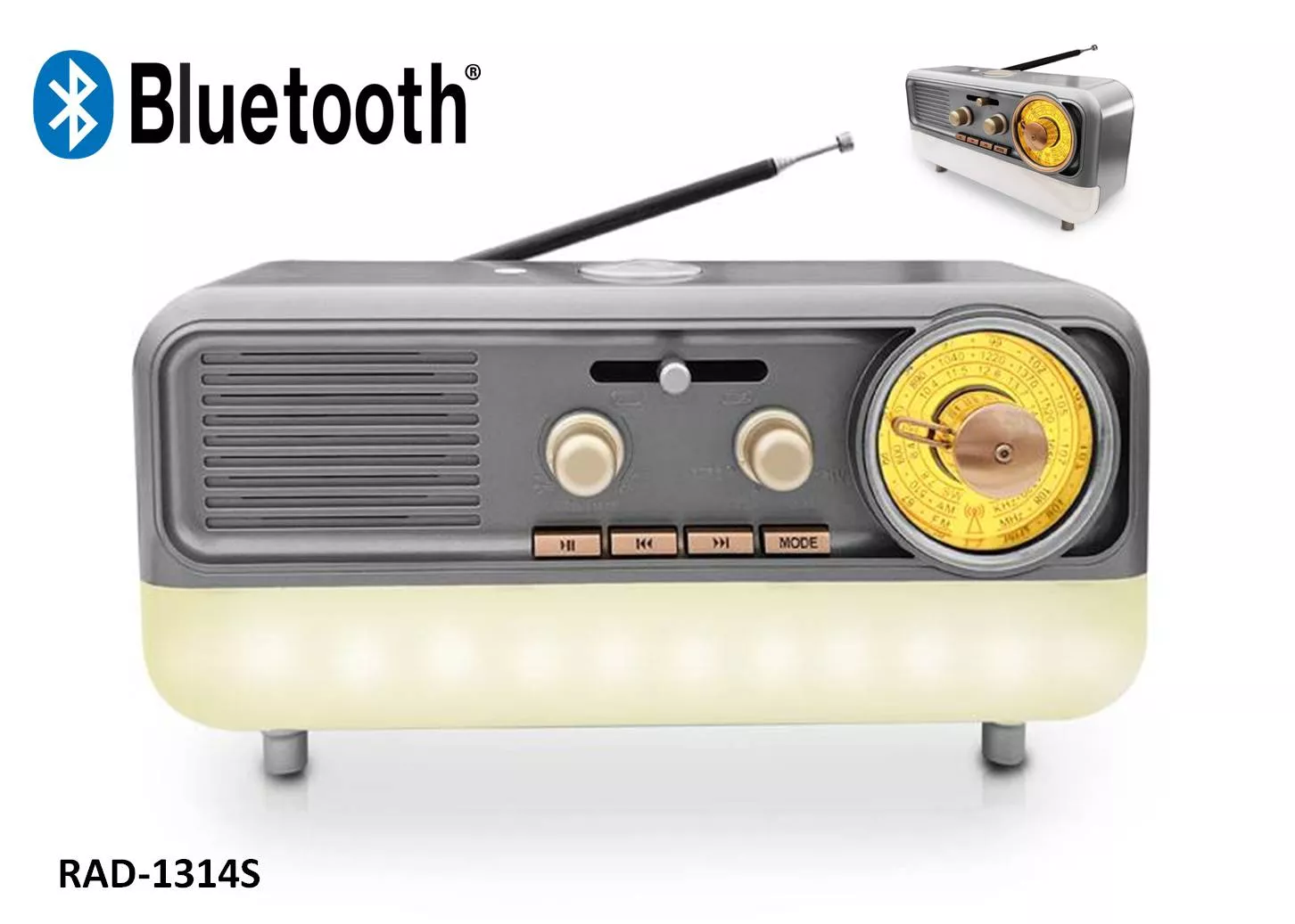 Radio Vintage Bluetooth Meier 1314S