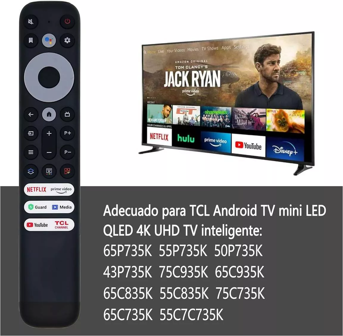 Mando Repuesto TCL THOMSON RC902V Con VOZ