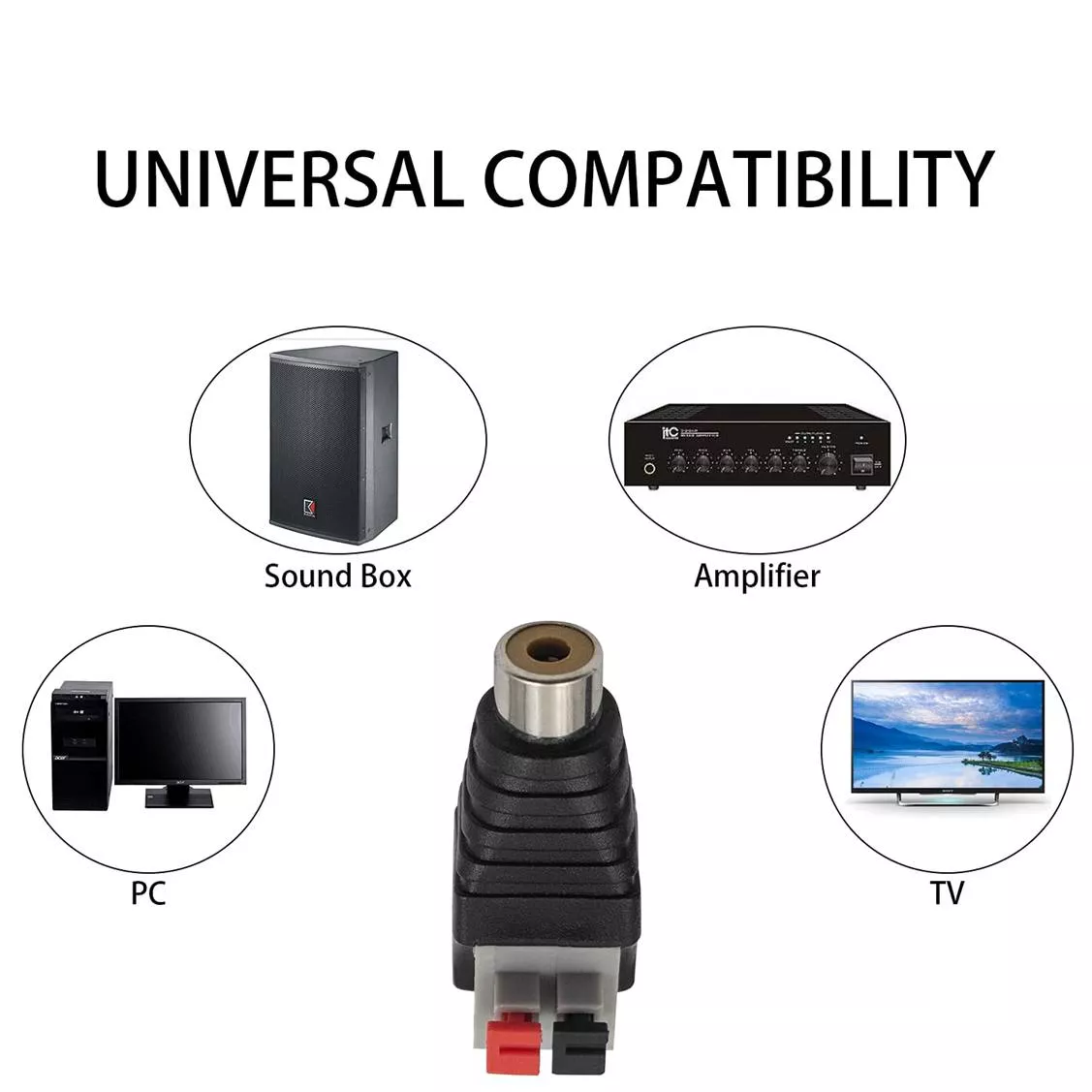 Conector RCA Hembra Rapido