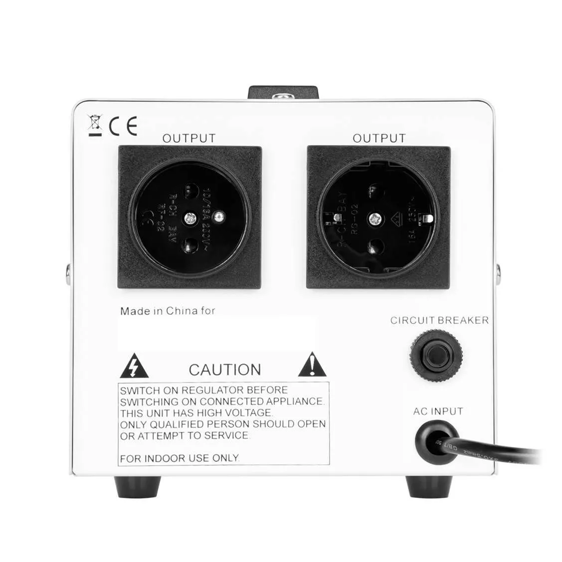 Regulador de tension Automatico 500VA Servomotor