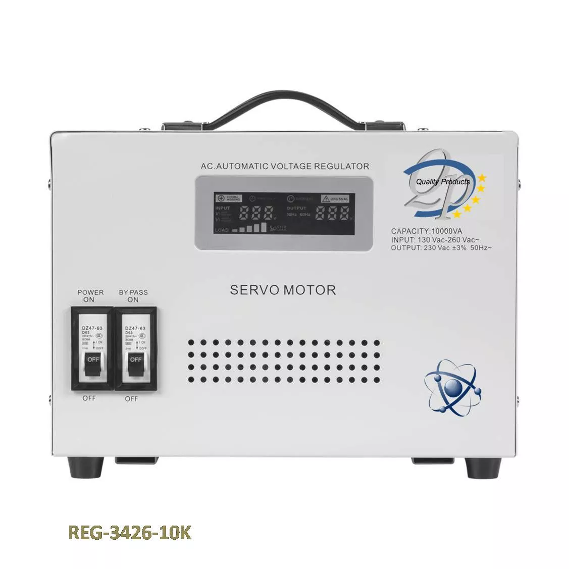 Regulador de tension Automatico 10000VA Servomotor