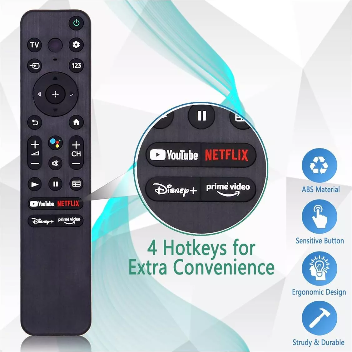 Mando Repuesto SONY RMF-TX800U VOZ y Bluetooth