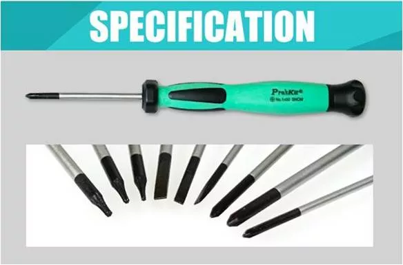 Juego 9 destornilladores de precision Proskit SD-0839