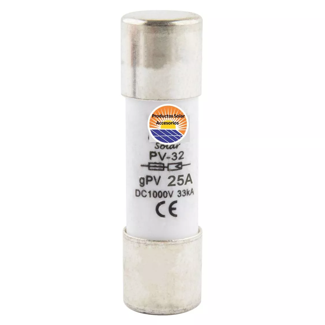 Fusible solar 10x38 DC 25A 1000V 10uds