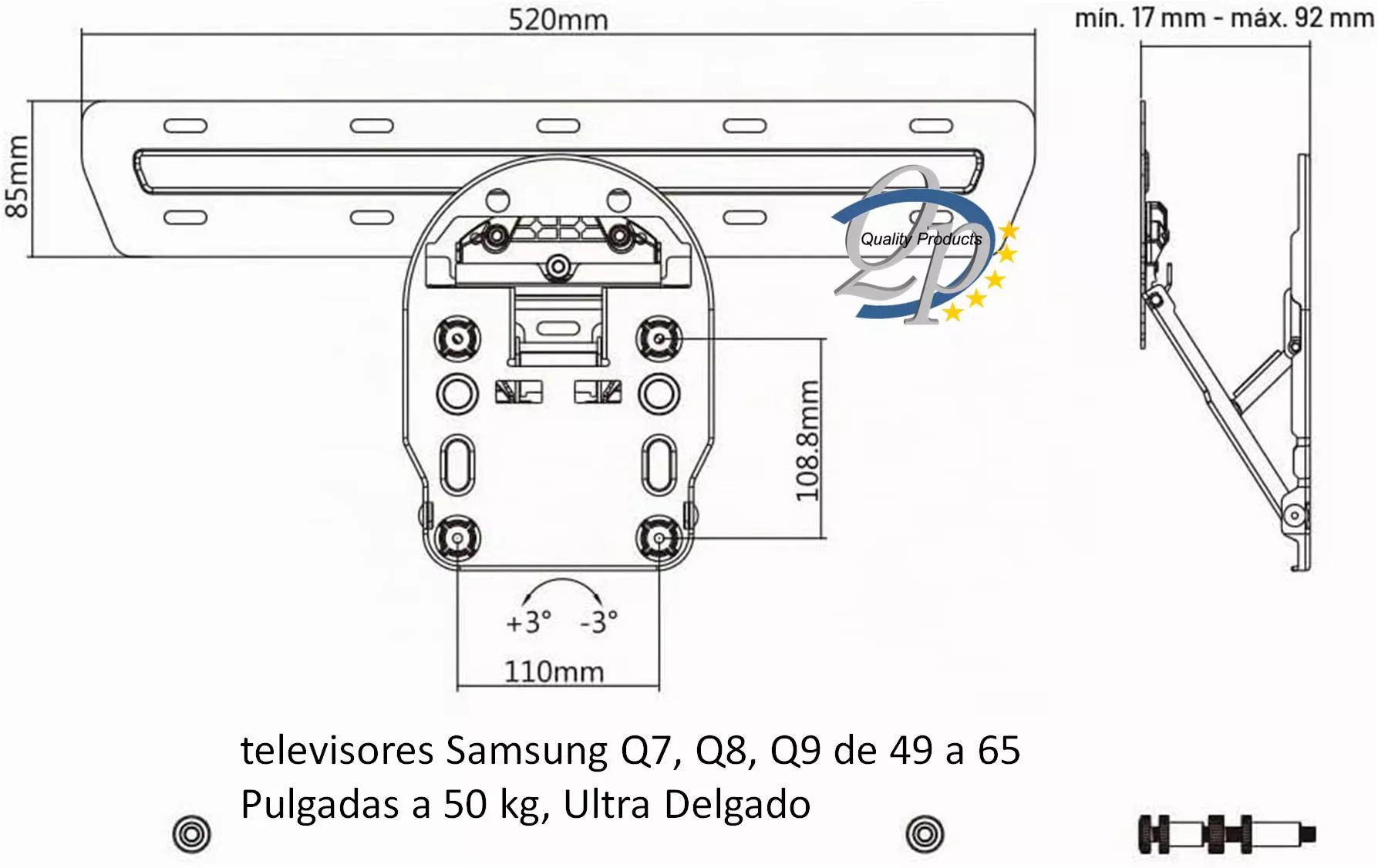 Soporte TV Samsung QLED Curved SUPSTV014