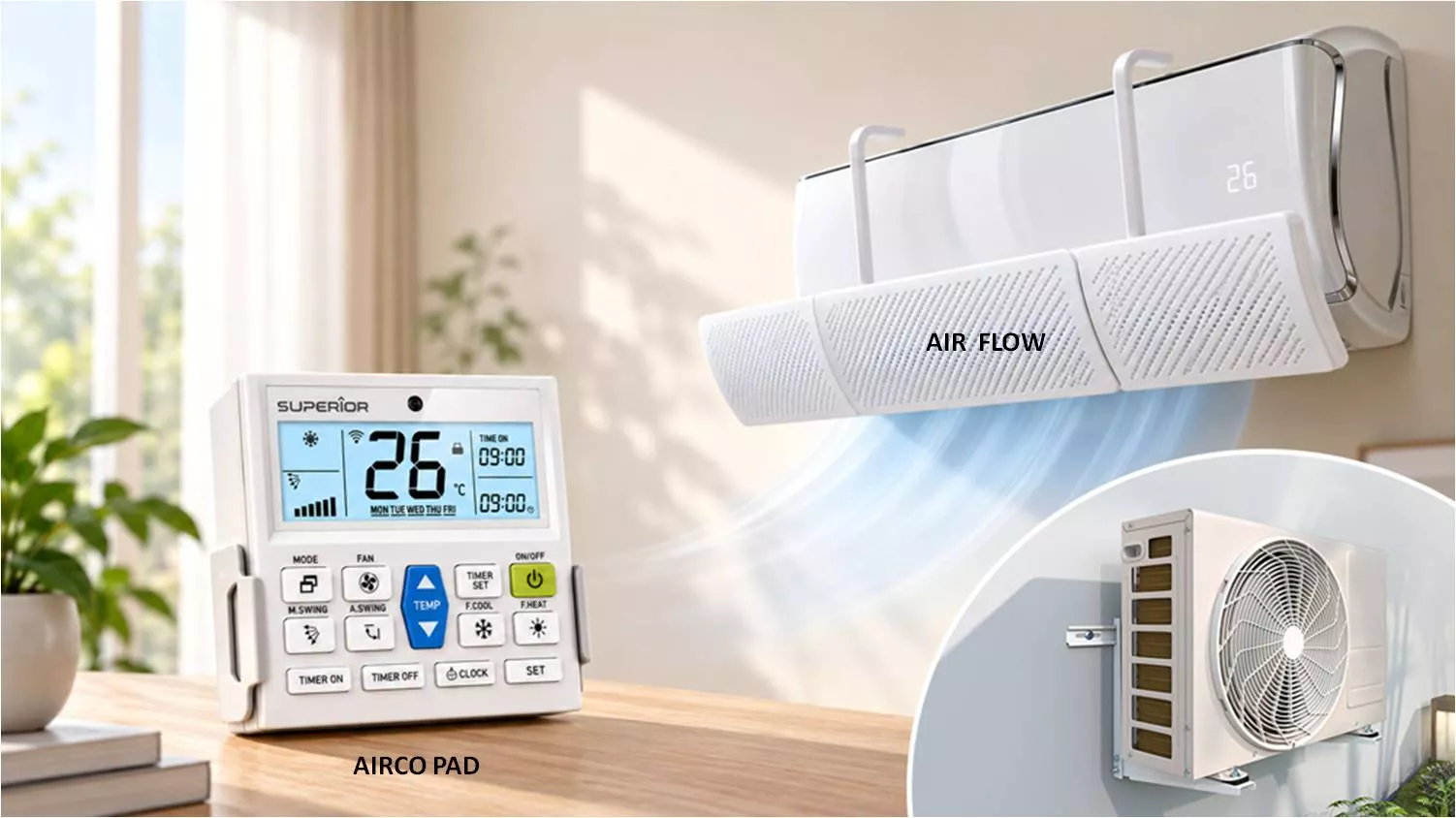 Mando Aire Acondicionado Superior SUPCU006