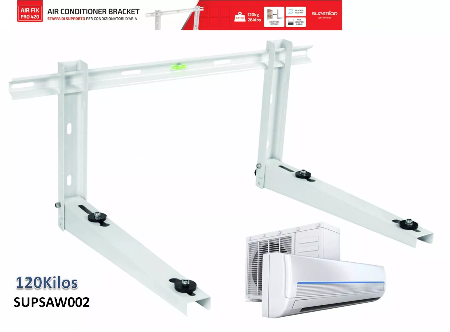 Soporte Aire Acondicionado 120k Superior SUPSAW002