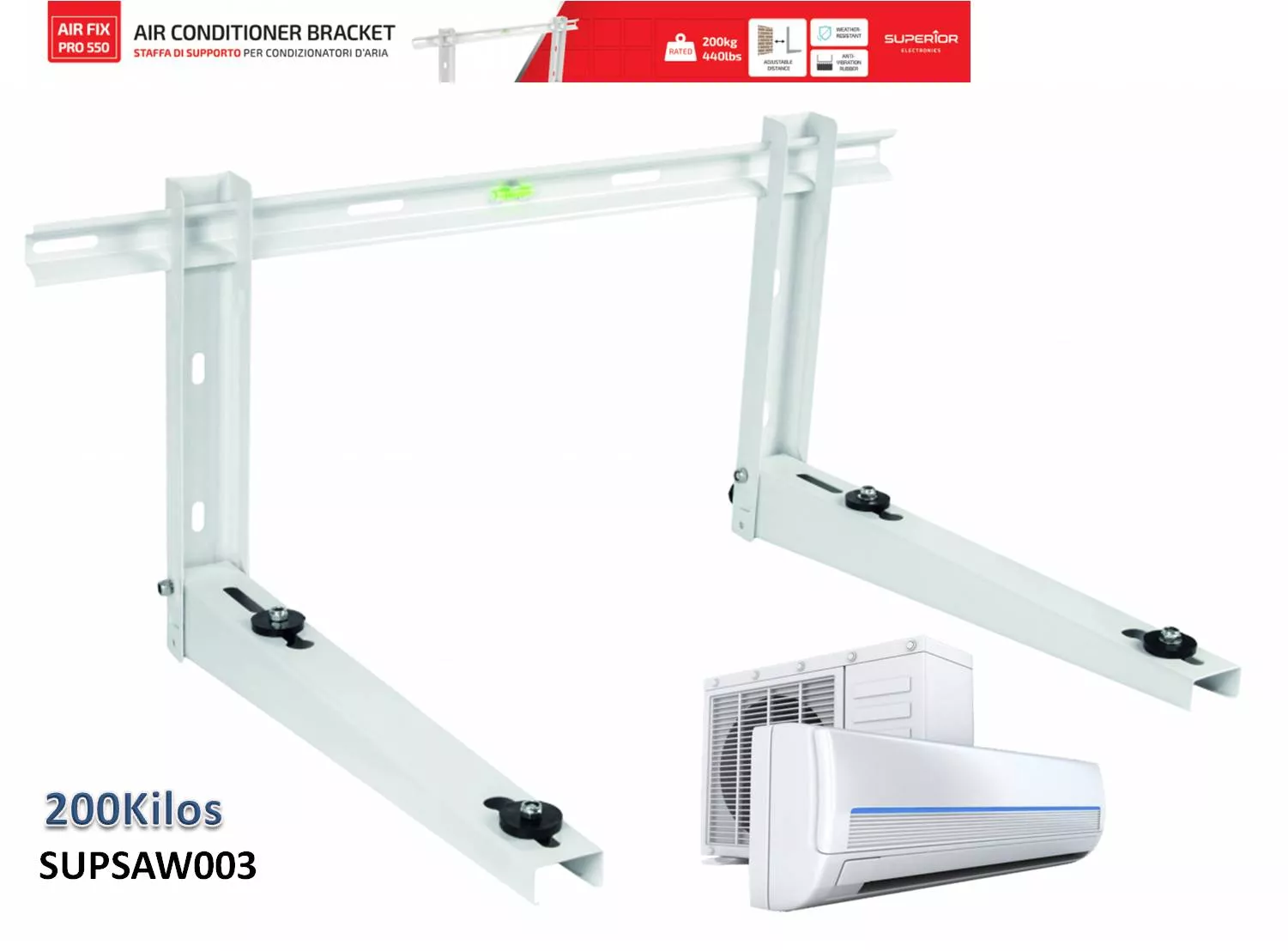 Soporte Aire Acondicionado 200k Superior SUPSAW003