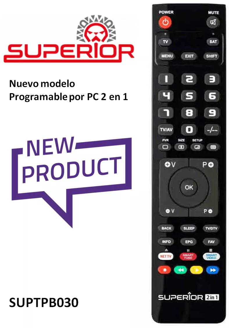 Mando Programable por PC Superior SUPTPB030 2:1