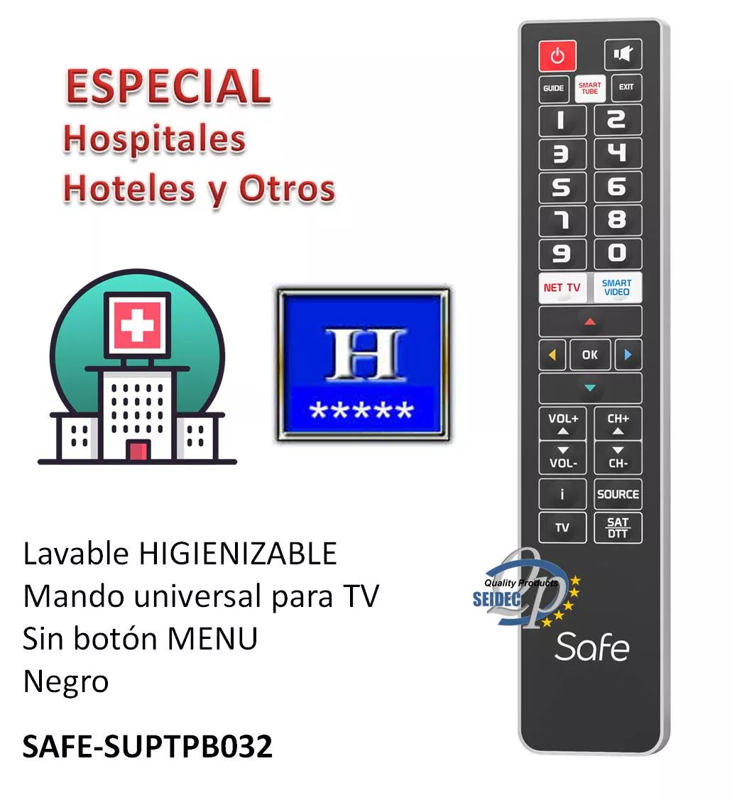 Mando Safe Lavable SUPTPB032 Superior Negro