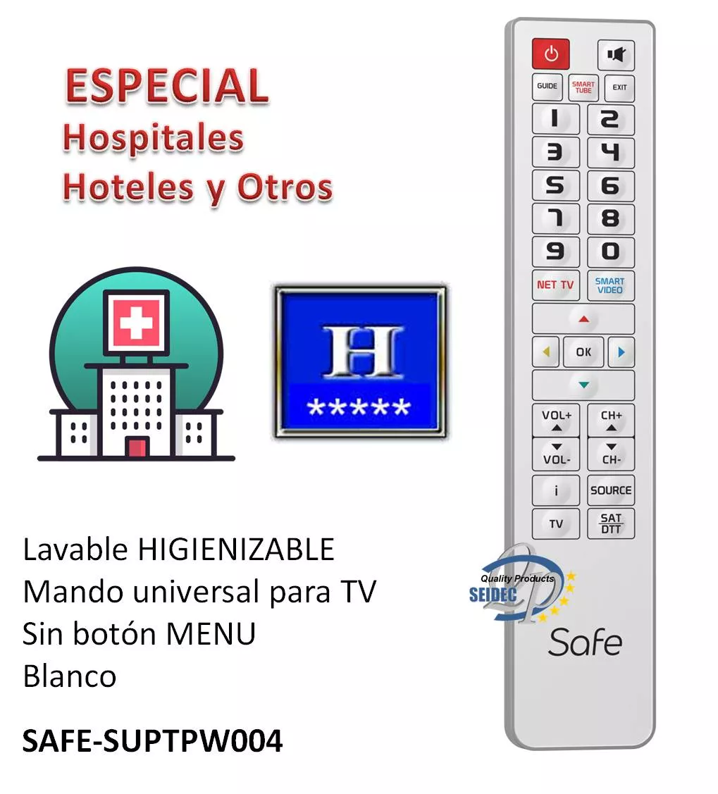 Mando Safe Lavable SUPTPW004 Superior Blanco