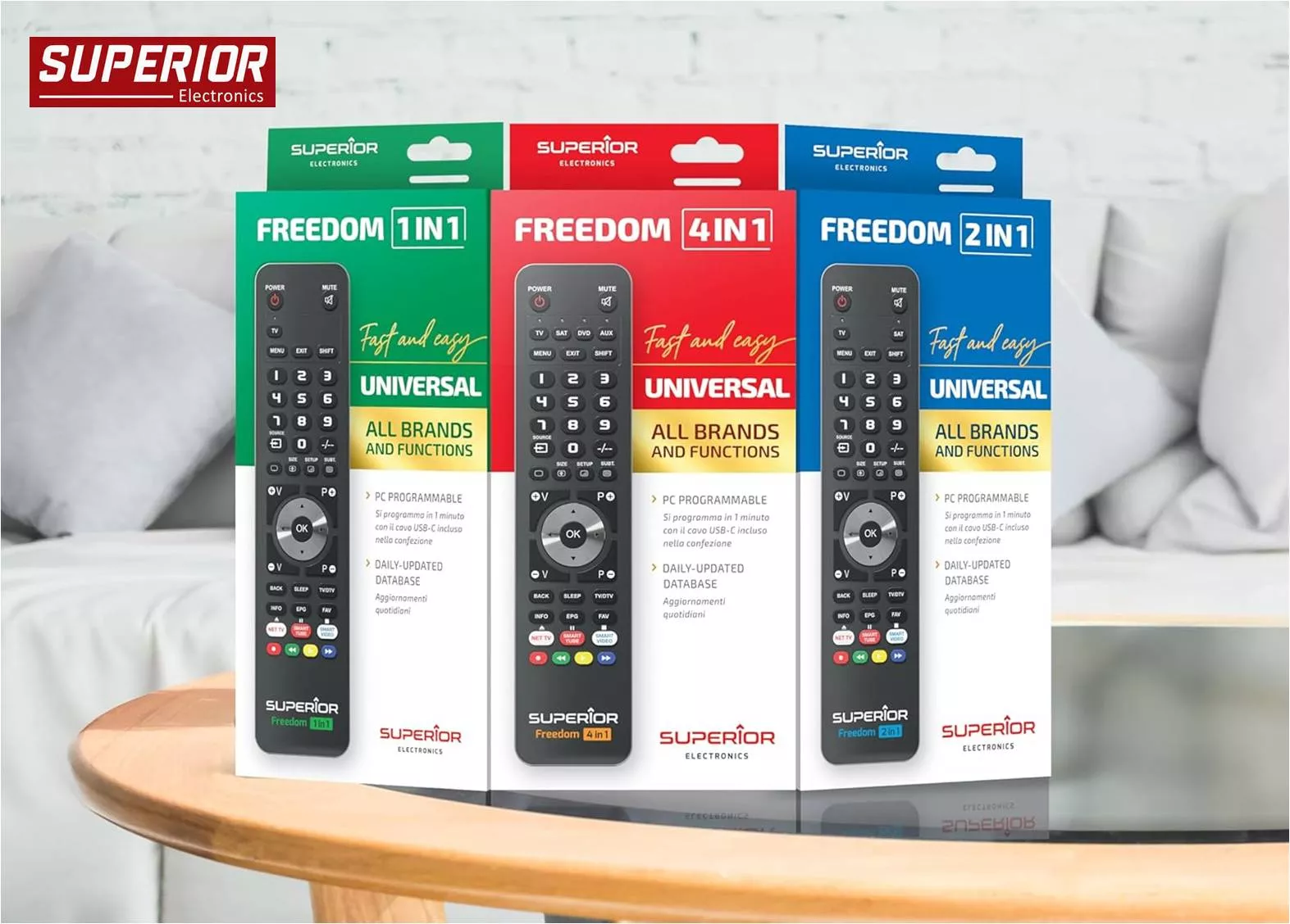Mando programable por PC Superior Freedom 2:1 SUPTUB002