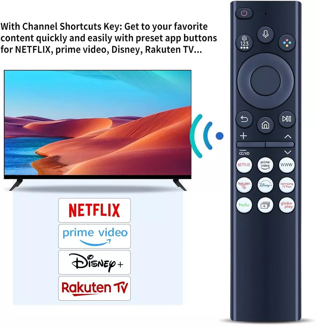 Mando Repuesto Samsung URC01910F VOZ y Bluetooth