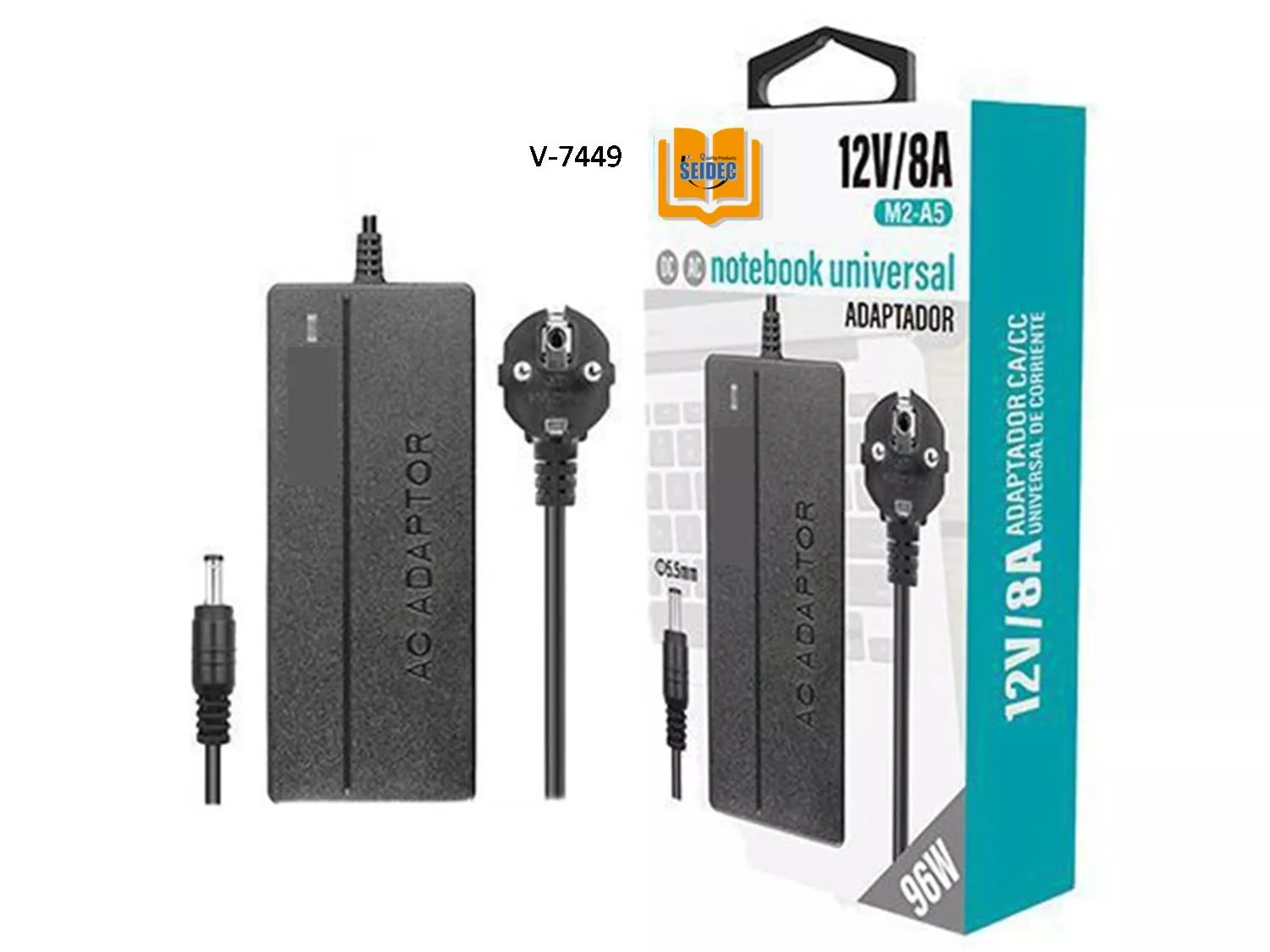 Alimentador 12V 8Amp 96Wts Clavija 5.5x2.1