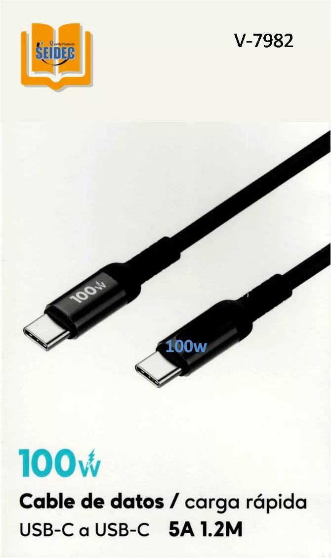 Cable para Telefonos V7982 Tipo C 100W