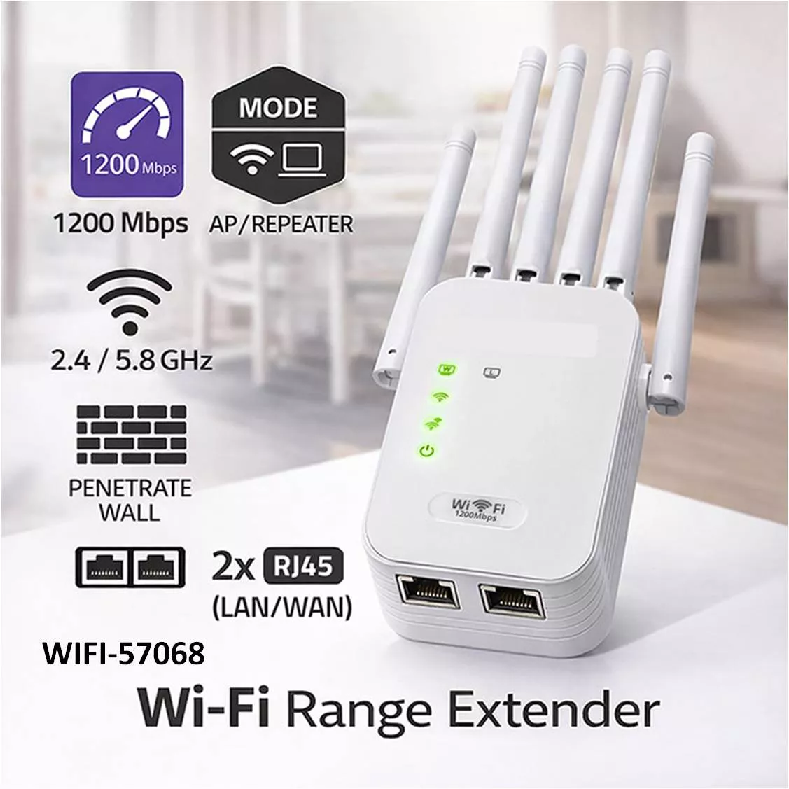 Extensor WiFi 5 Punto de acceso AC1200